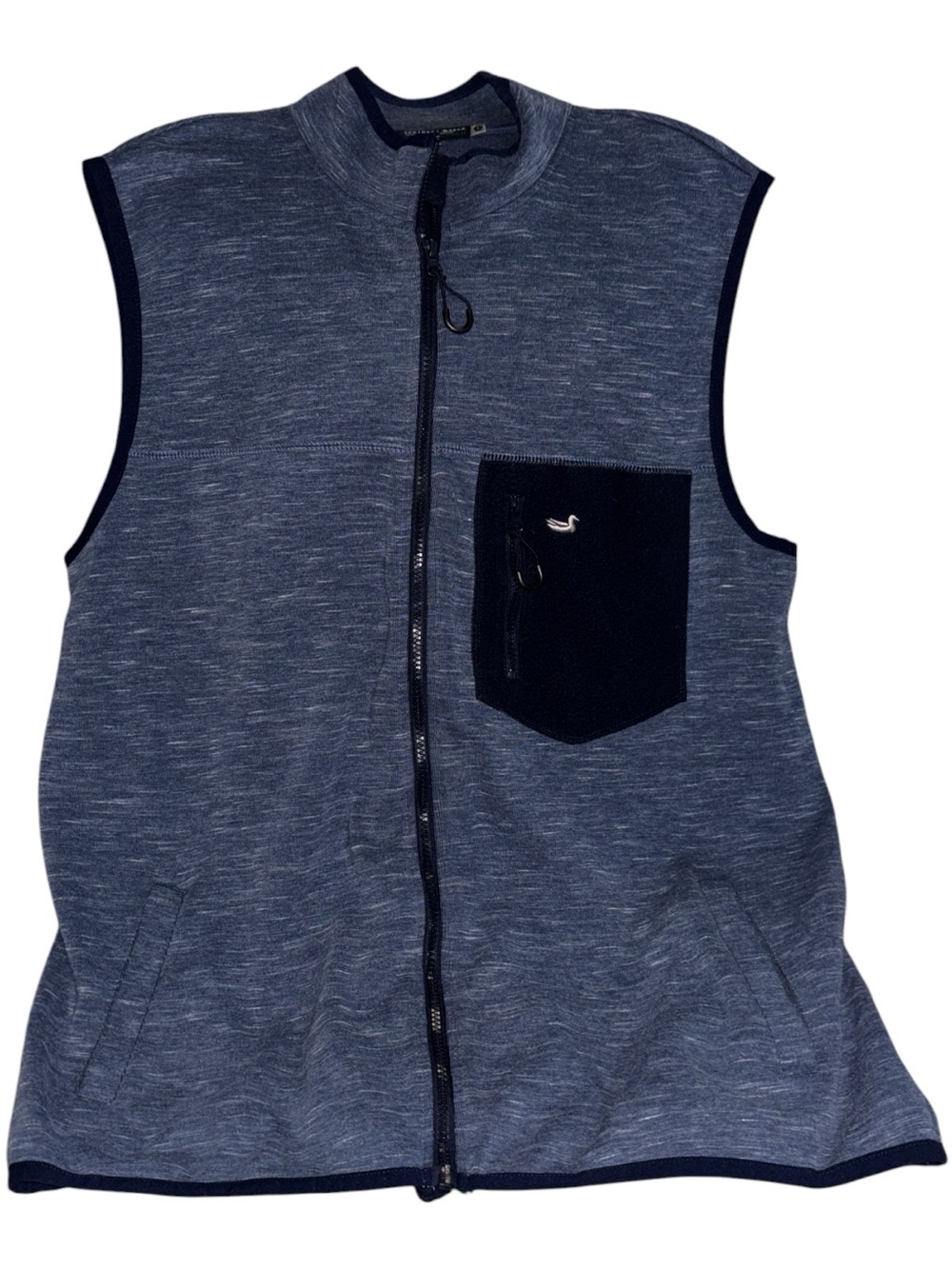 Southern Marsh Men's Navy Zip-Front Sweater Vest